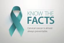 Know the Facts CerviCal Cancer graphic