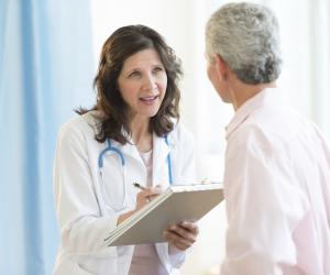 Doctor talking to a patient